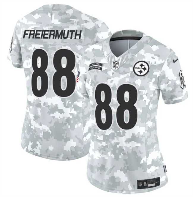 Women%27s Pittsburgh Steelers #88 Pat Freiermuth 2024 F.U.S.E Arctic Camo Salute To Service Limited Stitched Jersey Dzhi->san francisco 49ers->NFL Jersey